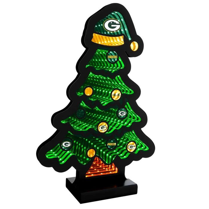 Green Bay Packers Infinity Christmas Tree