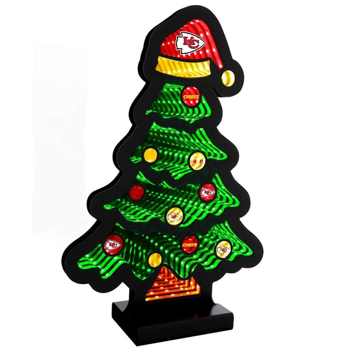 Kansas City Chiefs Infinity Christmas Tree