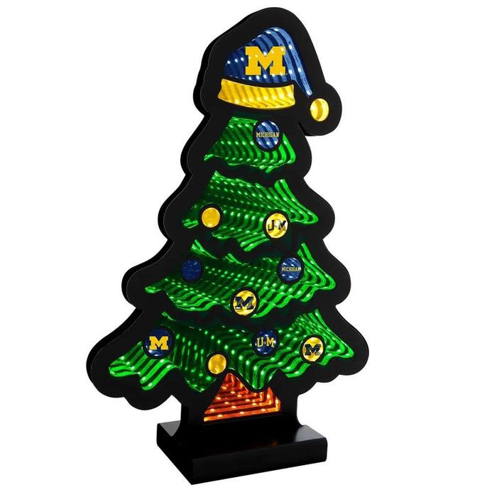 Michigan Wolverines Infinity Christmas Tree