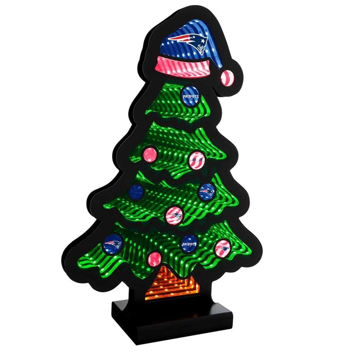 New England Patriots Infinity Christmas Tree