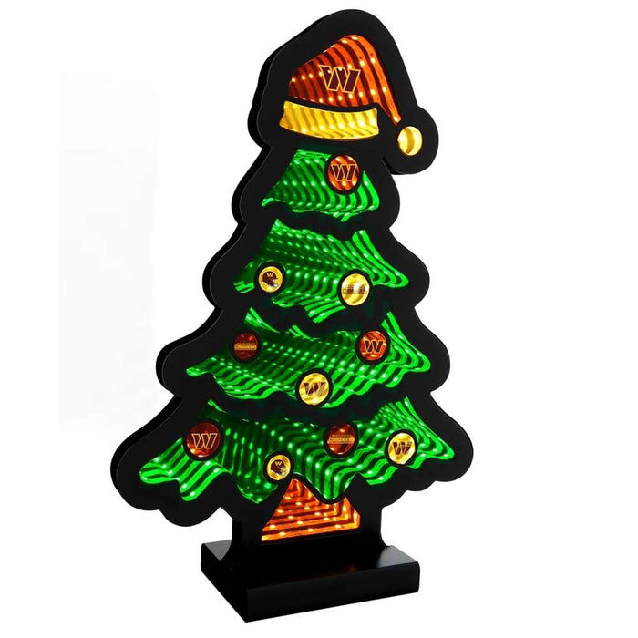 Washington Commanders Infinity Christmas Tree