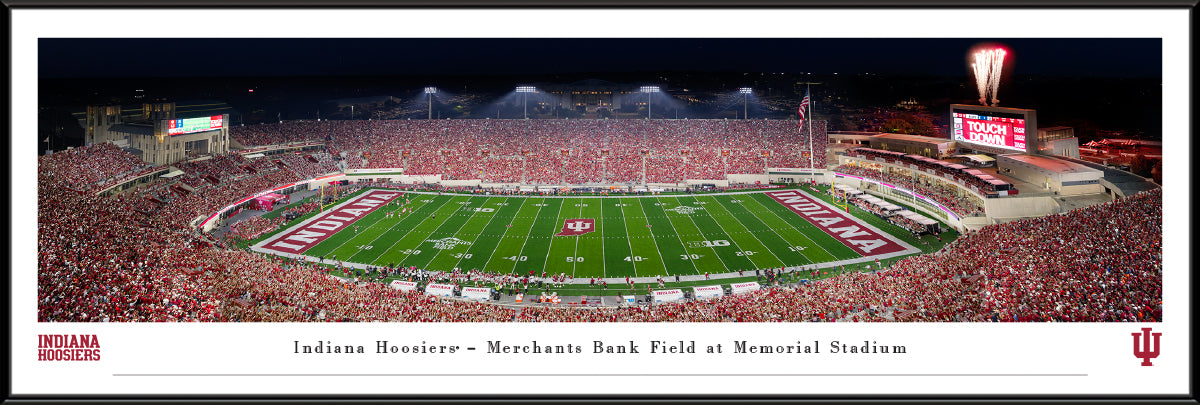 Indiana Hoosiers Memorial Stadium Panoramic Picture Standard Frame - 40 1/4" X 13 3/4"