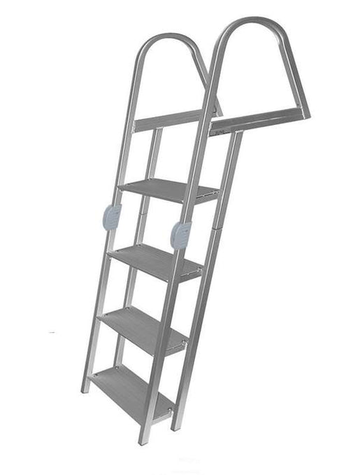 JIF Marine 4-Step Folding Ladder Aluminum w/Mounting Hardware Boat - Dock Table