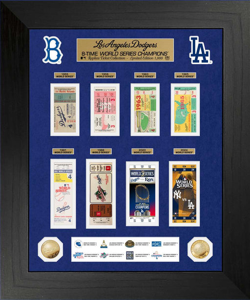 Los Angeles Dodgers Deluxe World Series Ticket Gold Coin Photo Mint