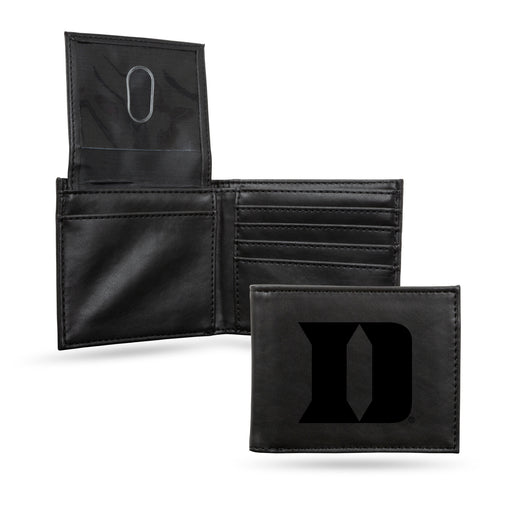 Duke Blue Devils Laser Engraved Billfold Wallet