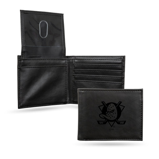 Anaheim Ducks Laser Engraved Billfold Wallet