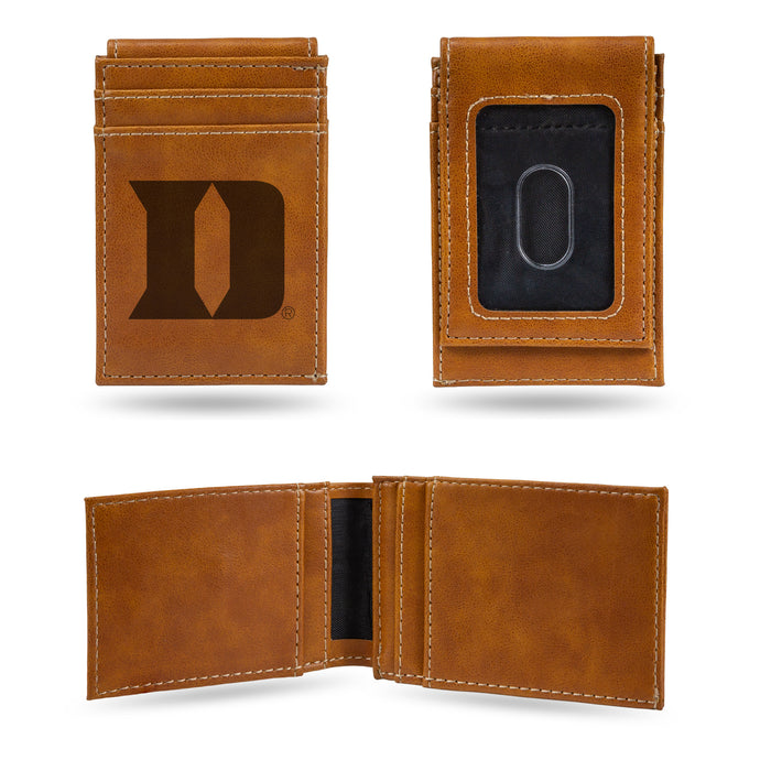 Duke Blue Devils Laser Engraved Front Pocket Wallet