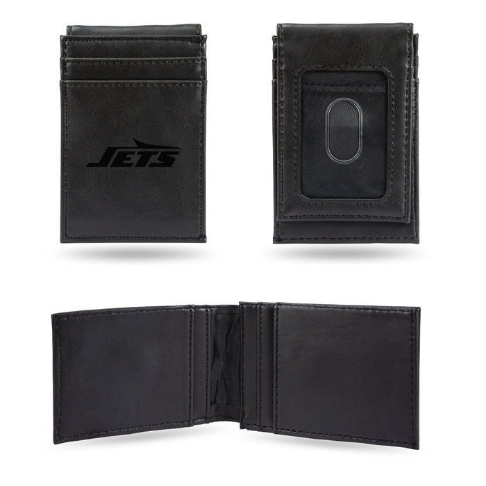 New York Jets Laser Engraved Front Pocket Wallet