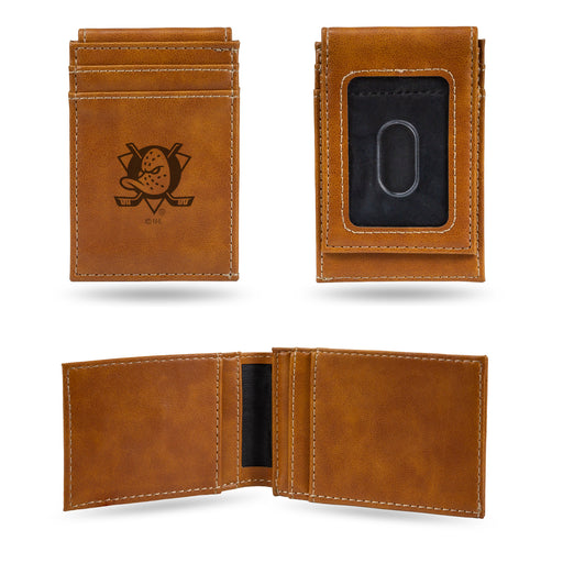 Anaheim Ducks Laser Engraved Front Pocket Wallet