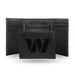 Washington Commanders Black Laser Engraved Tri-Fold Wallet - Men's Accessory    