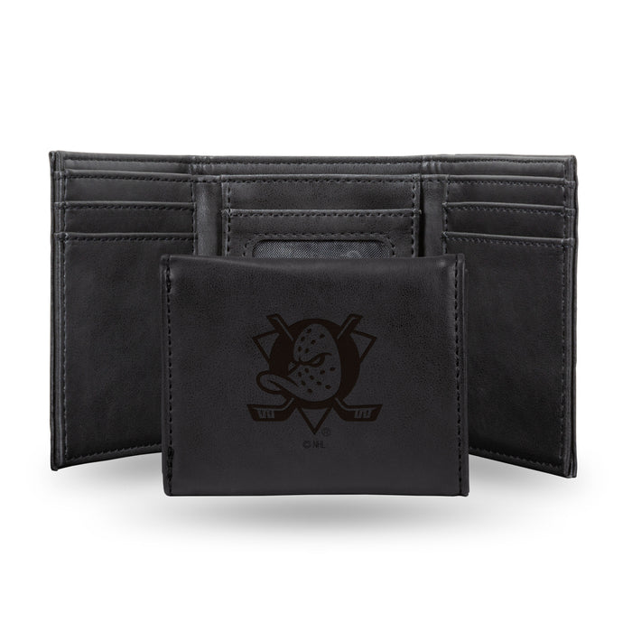 Anaheim Ducks Laser Engraved Trifold Wallet