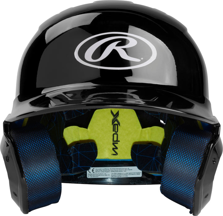 Rawlings Mach Gloss Senior Baseball Helmet BLACK