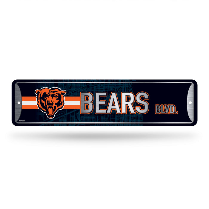 Chicago Bears Metal Street Sign