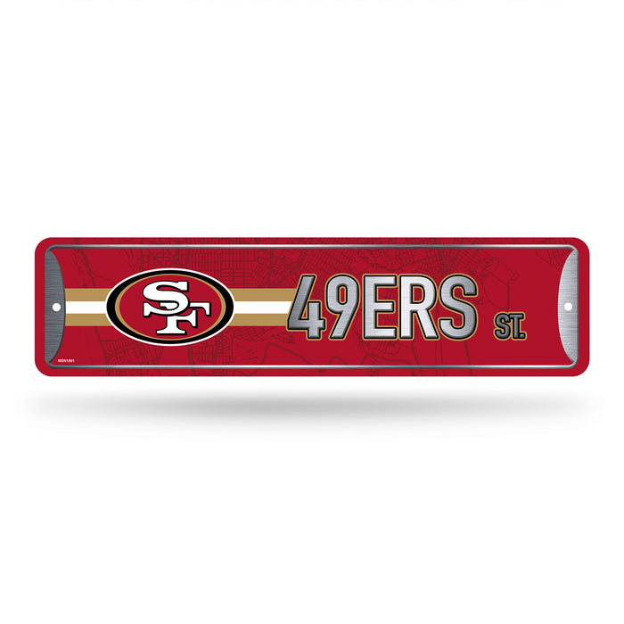 San Francisco 49ers Metal Street Sign