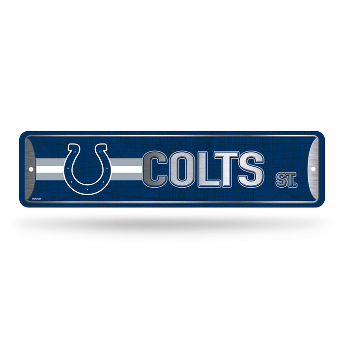 Indianapolis Colts Metal Street Sign