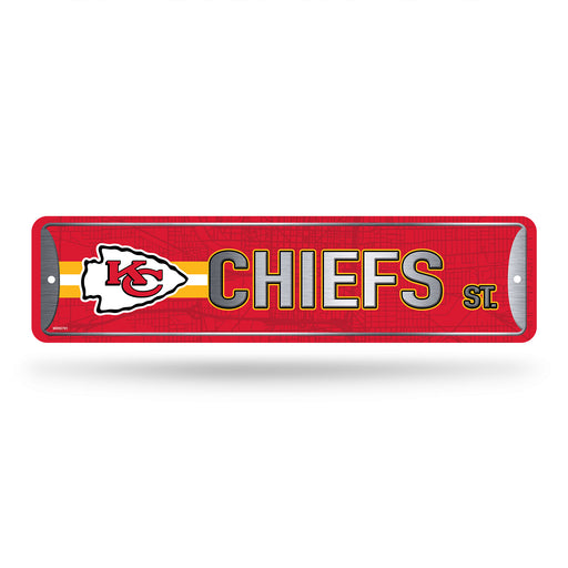 Kansas City Chiefs Metal Street Sign