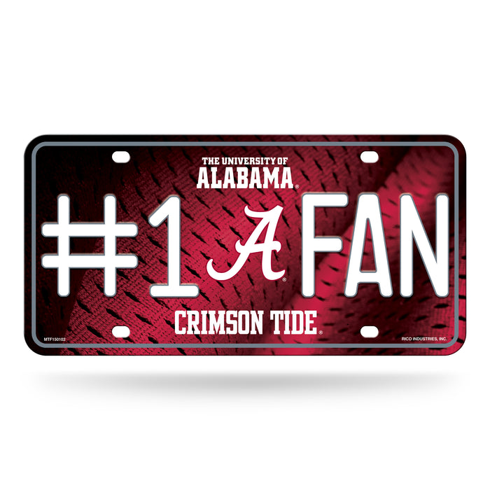 Alabama Crimson Tide Metal Tag (#1 Fan)