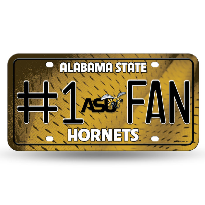 Alabama State Hornets Metal Tag (#1 Fan)