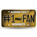 Alabama State Hornets Metal Tag (#1 Fan)