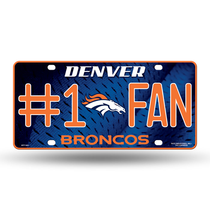 Denver Broncos Metal Tag (#1 Fan)