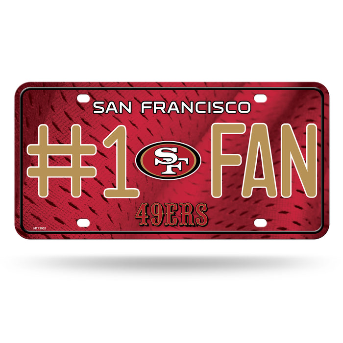 San Francisco 49ers Metal Tag (#1 Fan)
