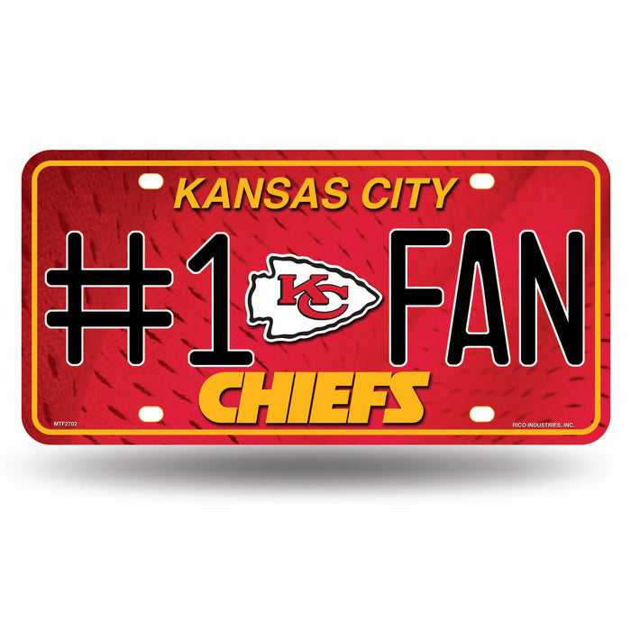 Kansas City Chiefs Metal Tag (#1 Fan)