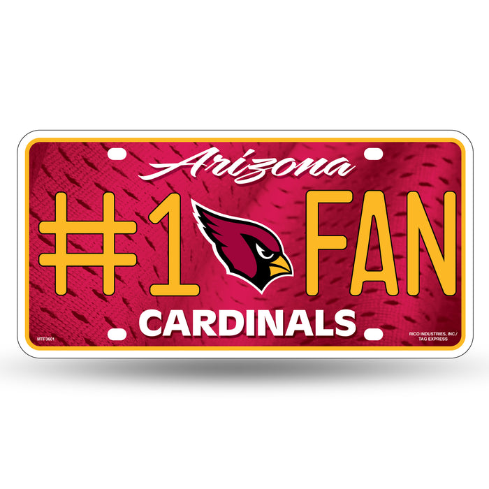 Arizona Cardinals Metal Tag (#1 Fan)
