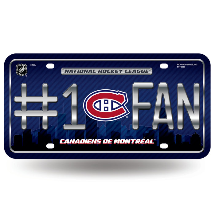 Montreal Canadiens Metal Tag (#1 Fan)