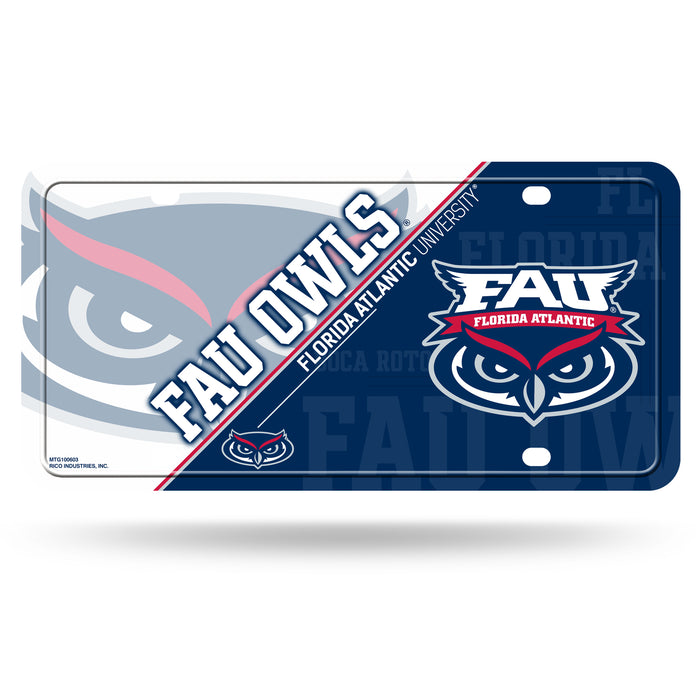Florida Atlantic Owls Metal Tag