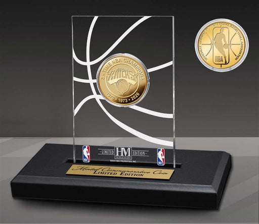 New York Knicks 3x Gold Coin Acrylic