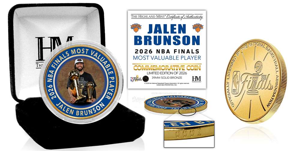 [Knicks Player Name] 2026 NBA Finals MVP Award Bronze Color Coin