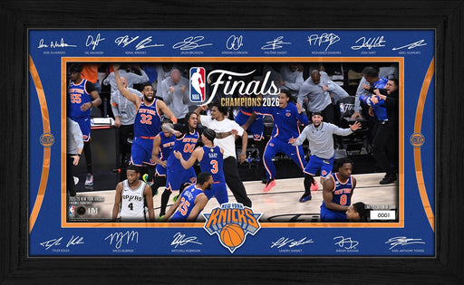 New York Knicks 2026 NBA Champions Signature Celebration Frame