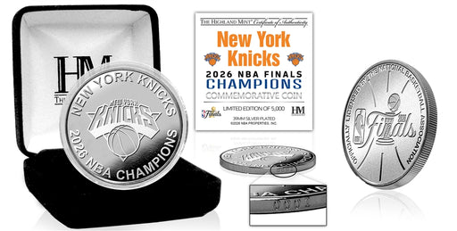 New York Knicks 2026 NBA Champions Silver Plated Coin