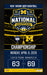 Michigan Wolverines 2026 NCAA Men's Basketball Champions Game Day Frame
