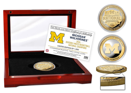 Michigan Wolverines 2026 NCAA Men’s Basketball Champions Two Tone Coin
