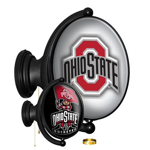 Ohio State Buckeyes Original Oval Rotating Lighted Wall Sign  
