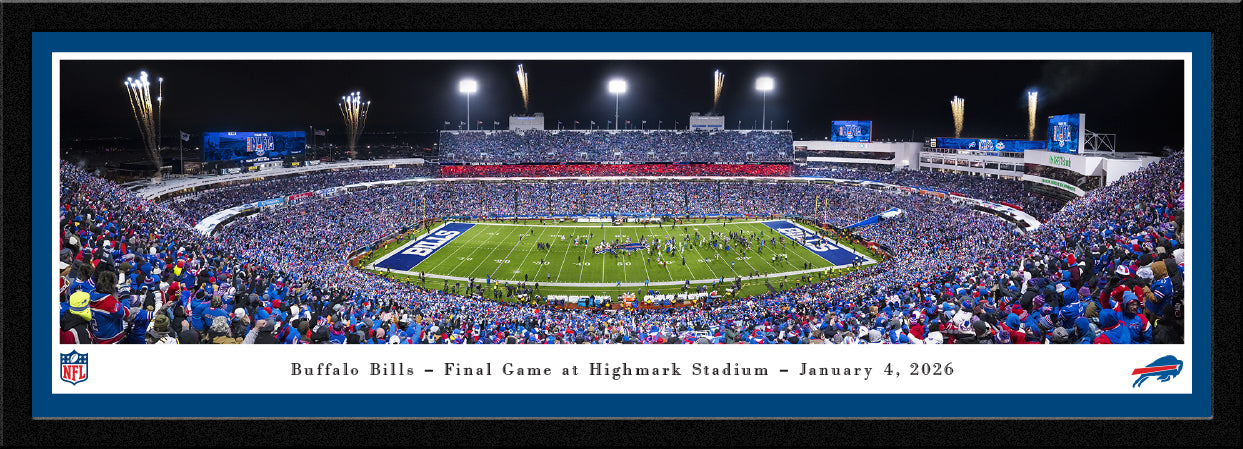 Buffalo Bills Final Season Highmark Stadium Panoramic Picture Select Frame - 41 1/2" x 15"