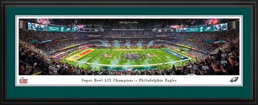 Philadelphia Eagles Super Bowl LIX Champions Panoramic Photo - Deluxe Frame