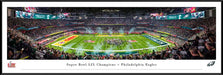 Philadelphia Eagles Super Bowl LIX Champions Panoramic Photo - Standard Frame