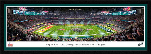 Philadelphia Eagles Super Bowl LIX Champions Panoramic Photo - Select Frame