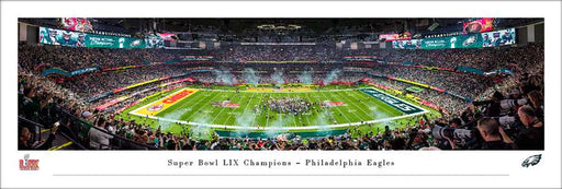 Philadelphia Eagles Super Bowl LIX Champions Panoramic Photo - Unframed