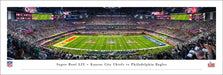 Philadelphia Eagles vs Kansas City Chiefs Super Bowl LIX Panoramic Photo - Unframed