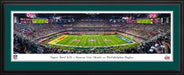 Philadelphia Eagles vs Kansas City Chiefs Super Bowl LIX Panoramic Photo - Eagles Deluxe Frame