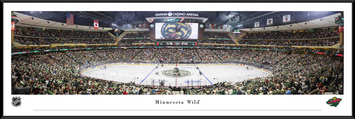 Minnesota Wild Stadium Panoramic Picture Standard Frame - 40 1/4" X 13 3/4"