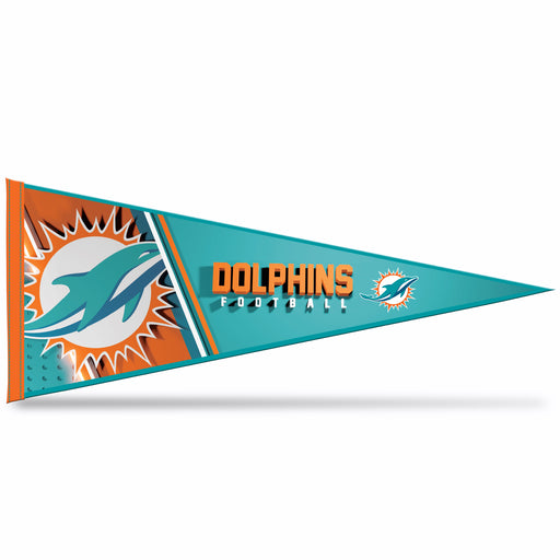 Miami Dolphins Soft Felt 12X30 Pennant