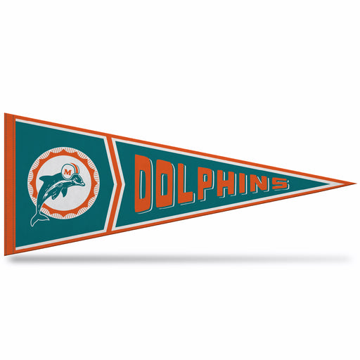 Miami Dolphins Soft Felt 12X30 Pennant