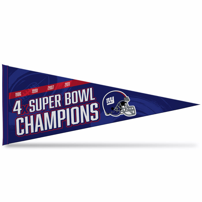 New York Giants Soft Felt 12X30 Pennant