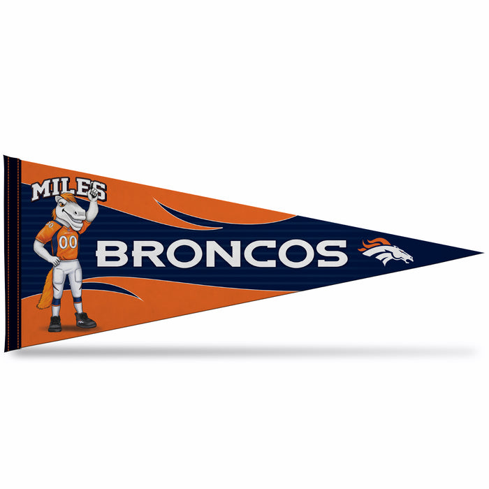 Denver Broncos Soft Felt 12X30 Pennant