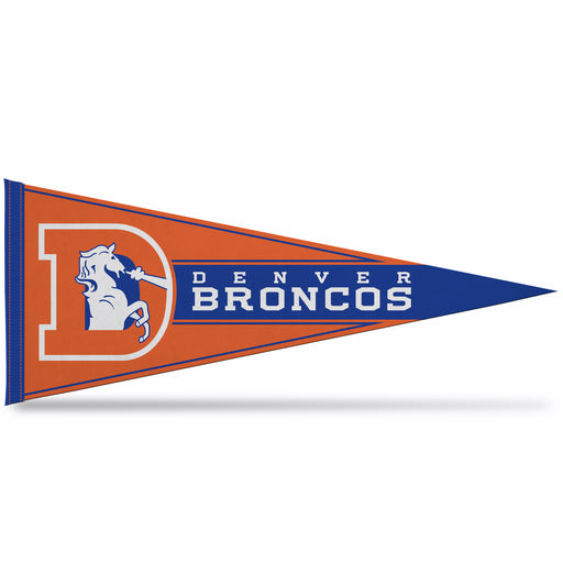 Denver Broncos Soft Felt 12X30 Pennant