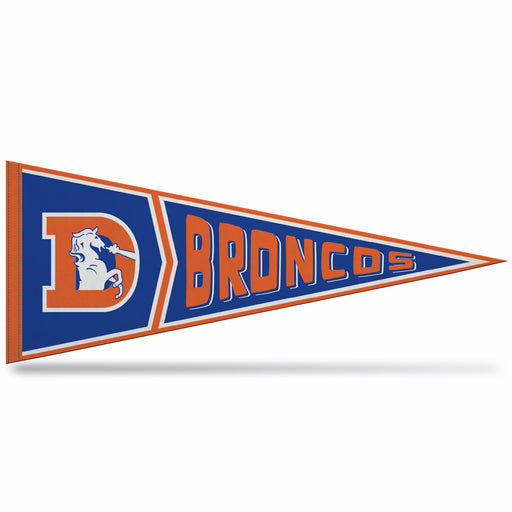Denver Broncos Soft Felt 12X30 Pennant
